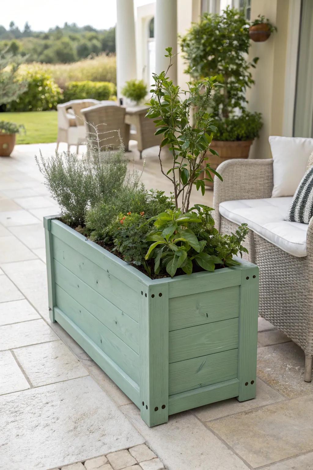 Wooden planter boxes offer a chic and versatile home for your plants.