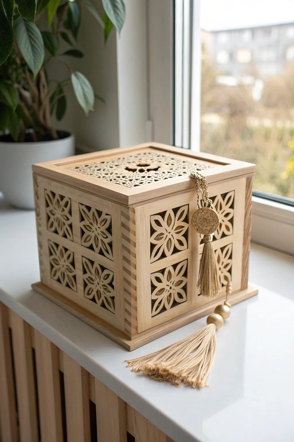 Challenge your savings with style: A puzzle box piggy bank that blends minimalist elegance with a playful twist.