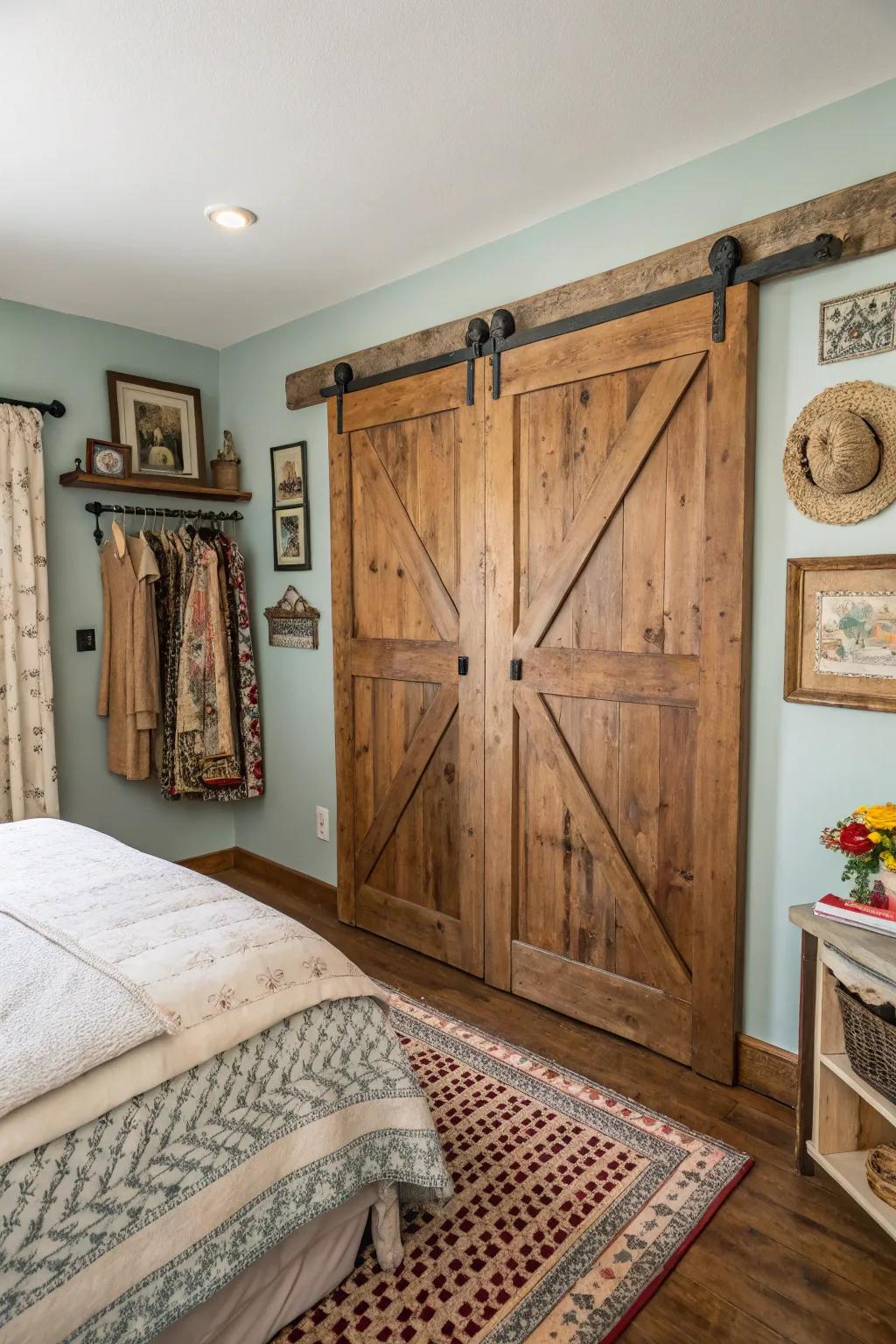 Barnwood doors bring warmth and rustic charm to any setting.