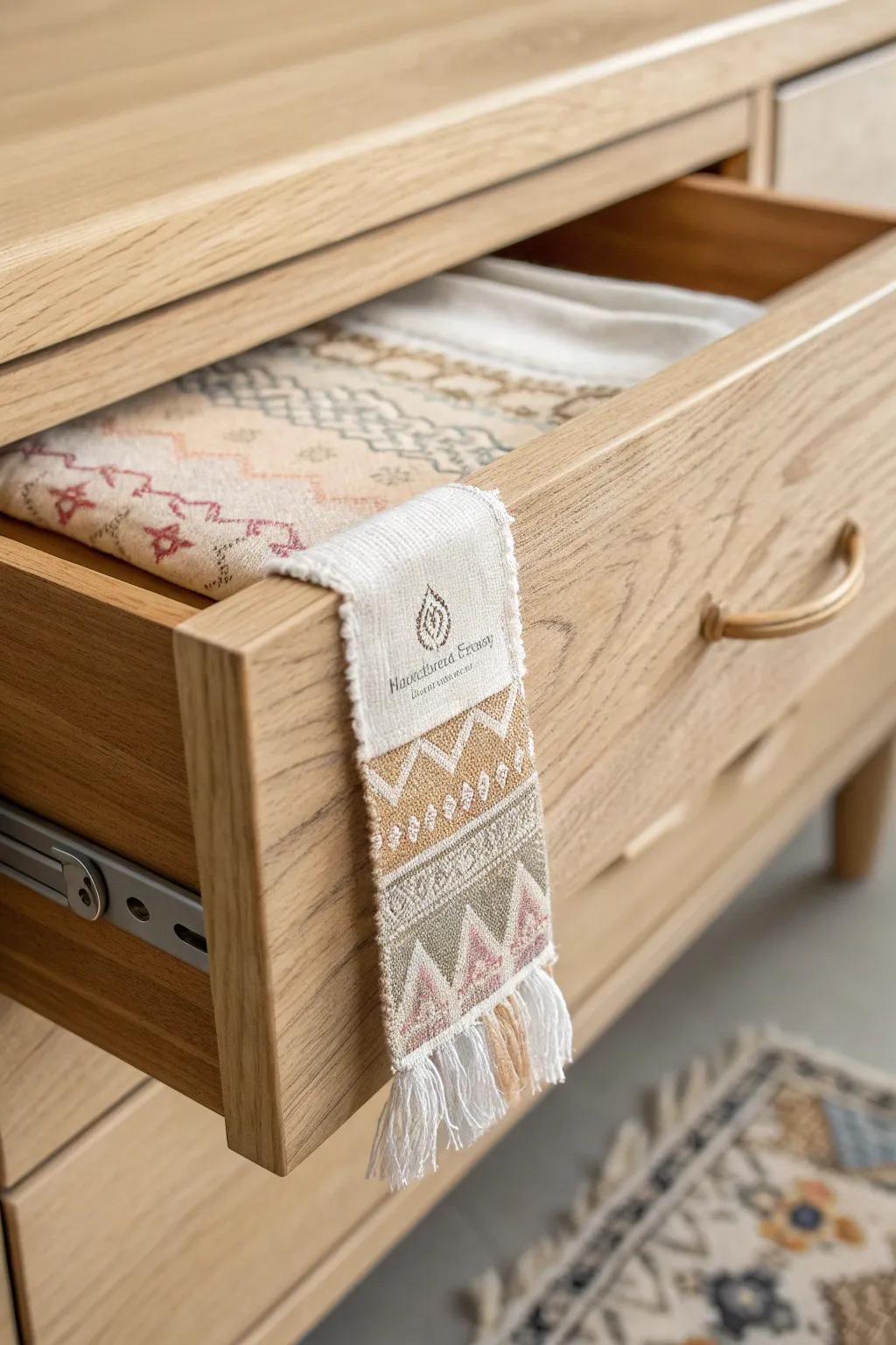 Elevate your organization game with eco-friendly fabric labels—where minimalism meets boho charm.