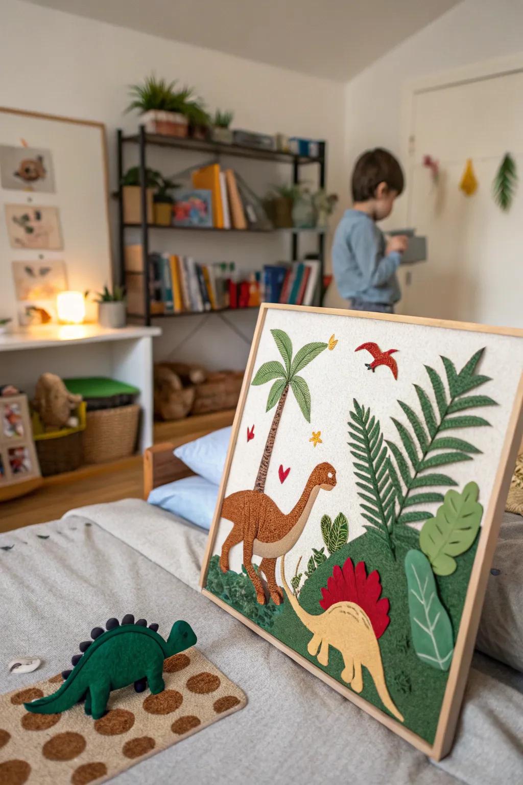 Discover the world of dinosaurs with a felt board adventure.