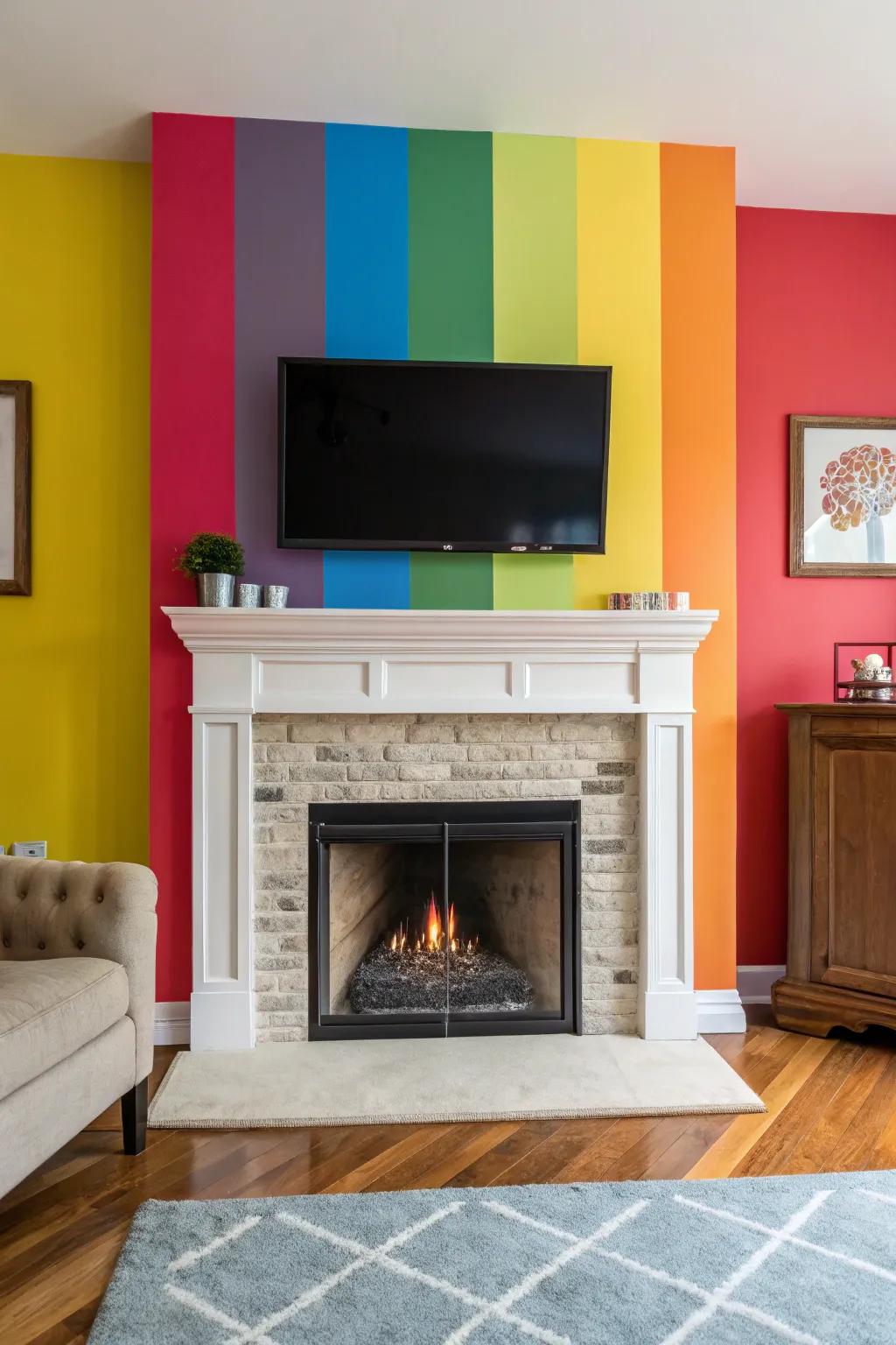 Color blocking injects energy and vibrancy into the design.