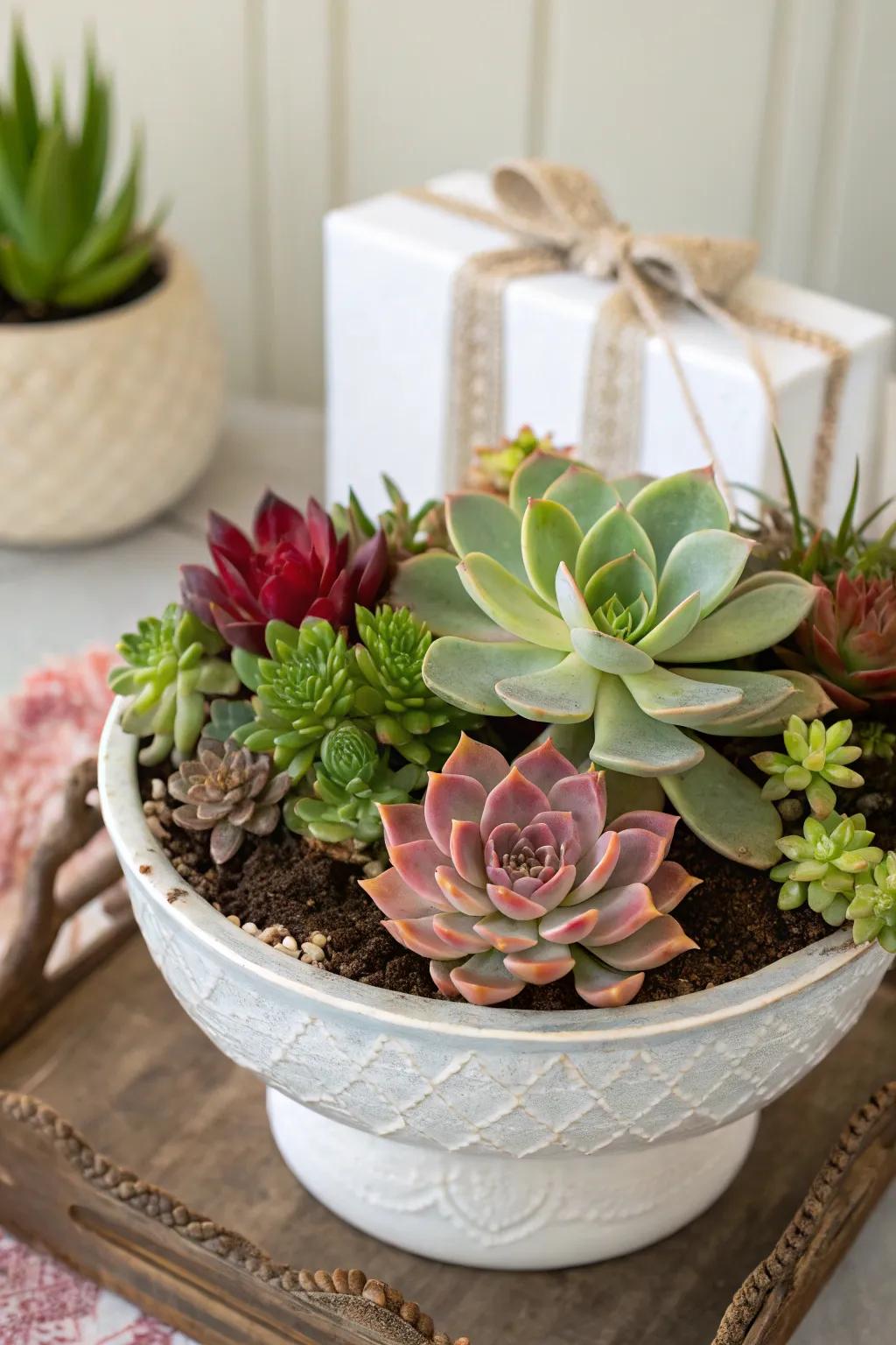 A plant gift set that symbolizes new beginnings.