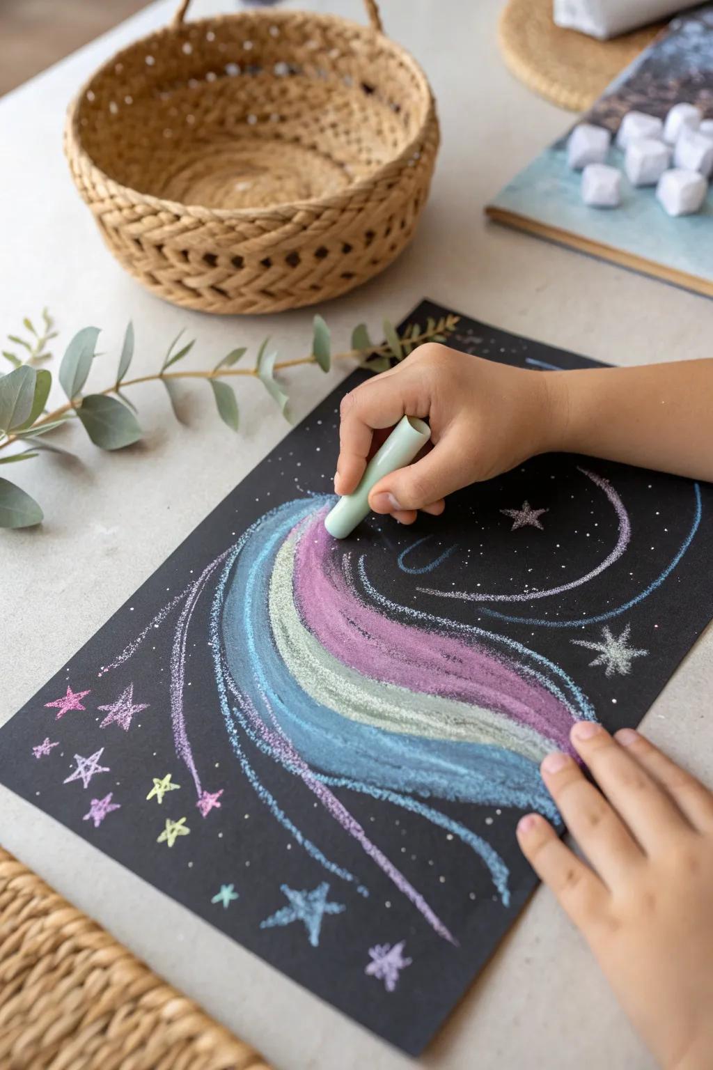 Little hands, big galaxies: where creativity meets the cosmos.
