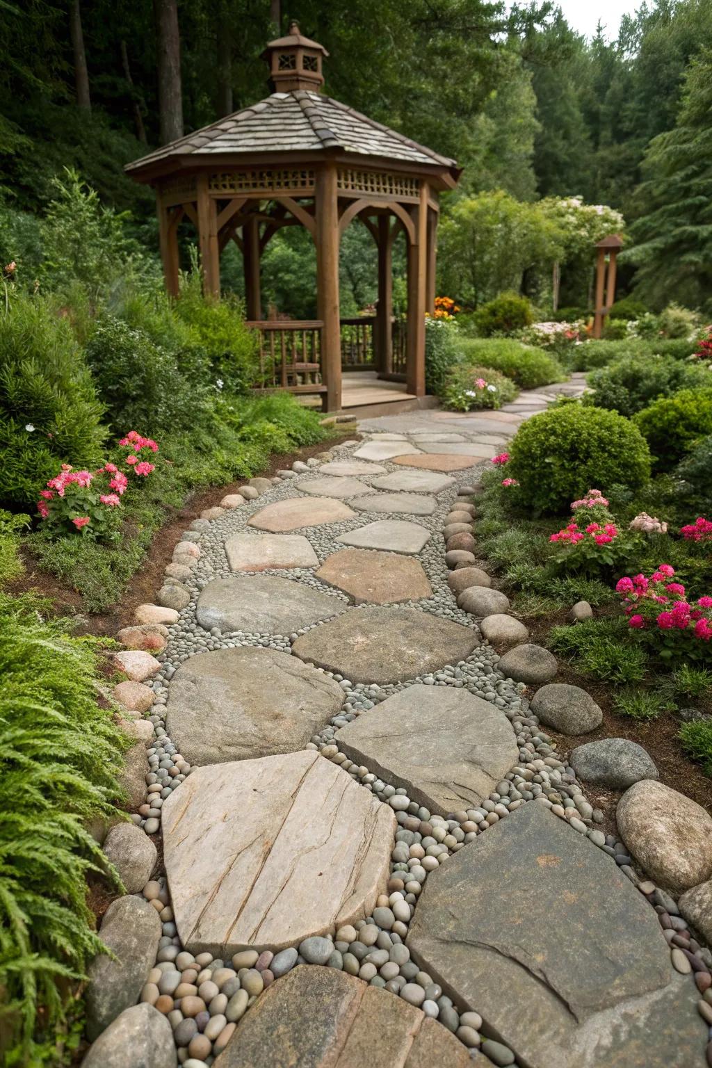 Craft Your Pathway to Serenity: A Stone Path Leading to Tranquility