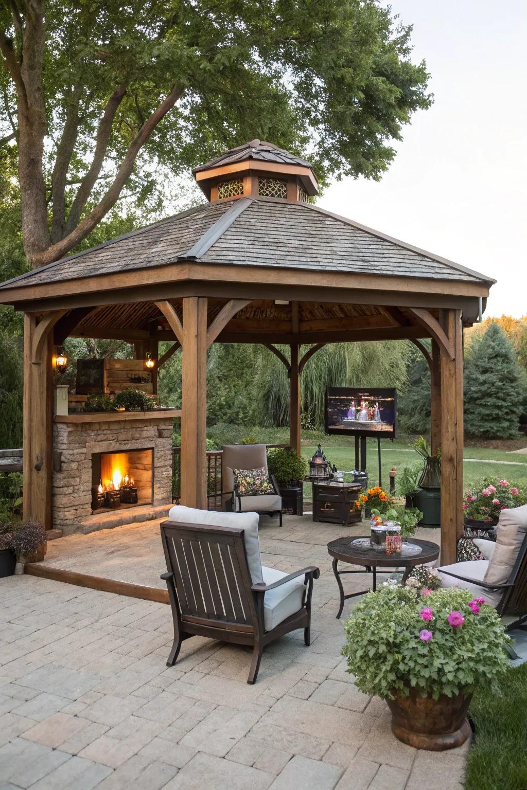 Weather-resistant materials ensure your gazebo withstands the elements.