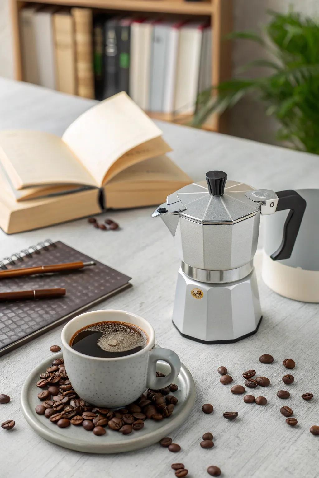 A portable coffee maker is a must-have for coffee lovers on the go.