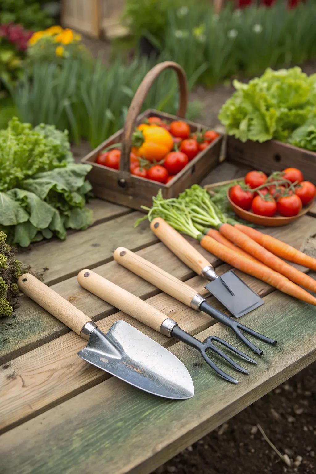 A complete gardening tool set is essential for any gardener.