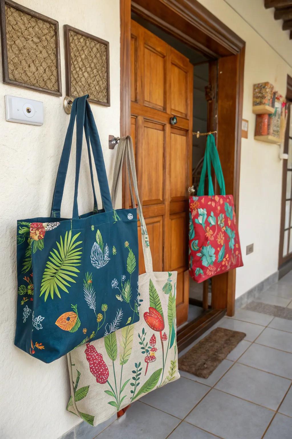 Support sustainability with eco-friendly reusable bags.