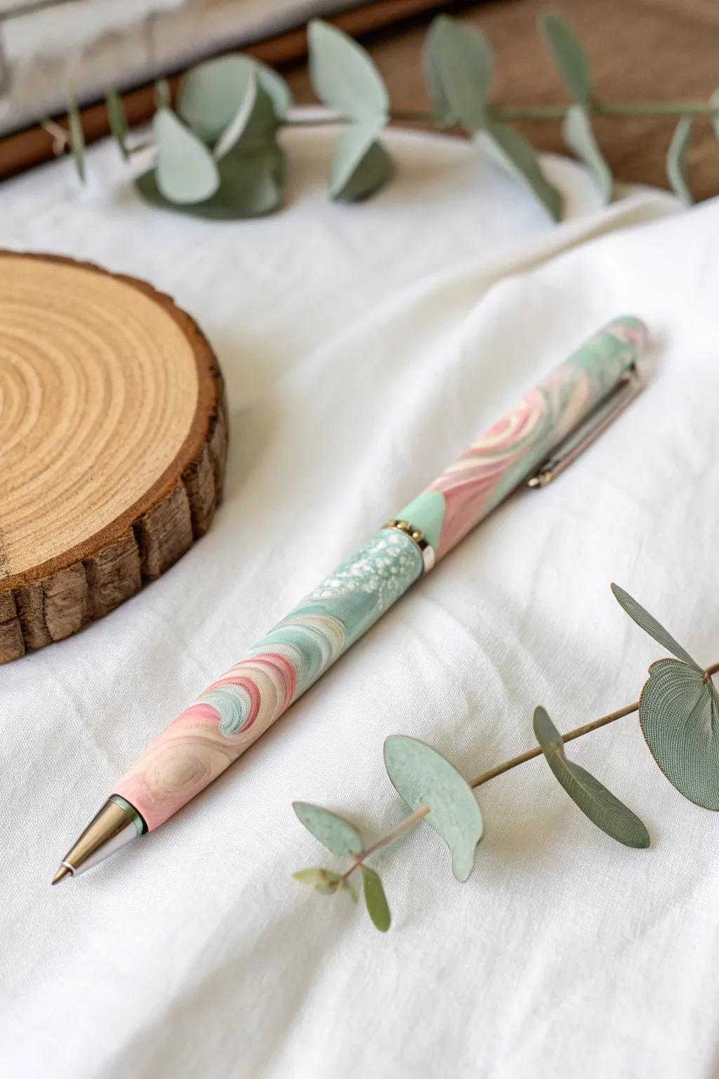 Transform ordinary pens into extraordinary pieces of art with DIY marbling magic. ✨