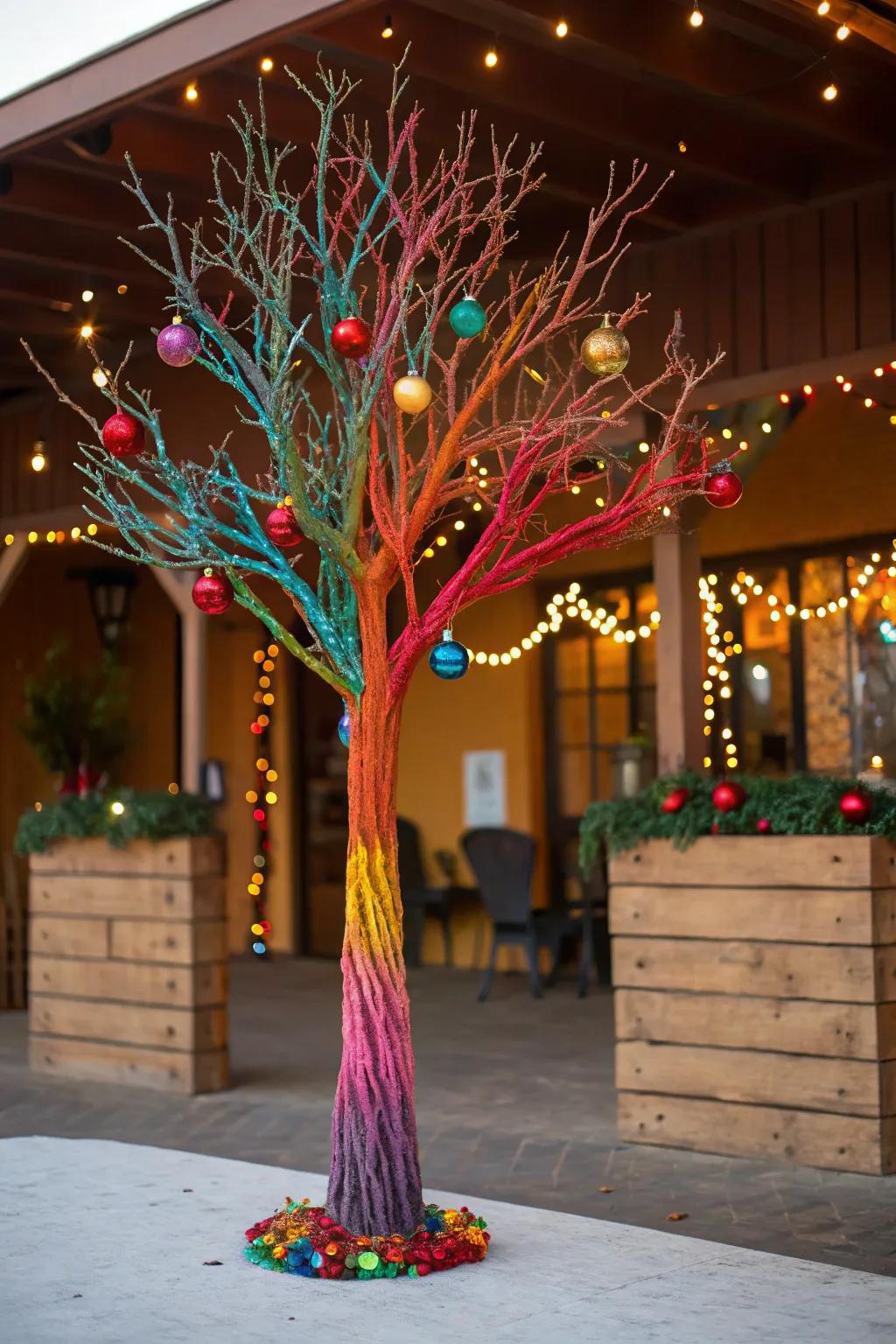 Bring Caribbean cheer with your handmade charamico tree.