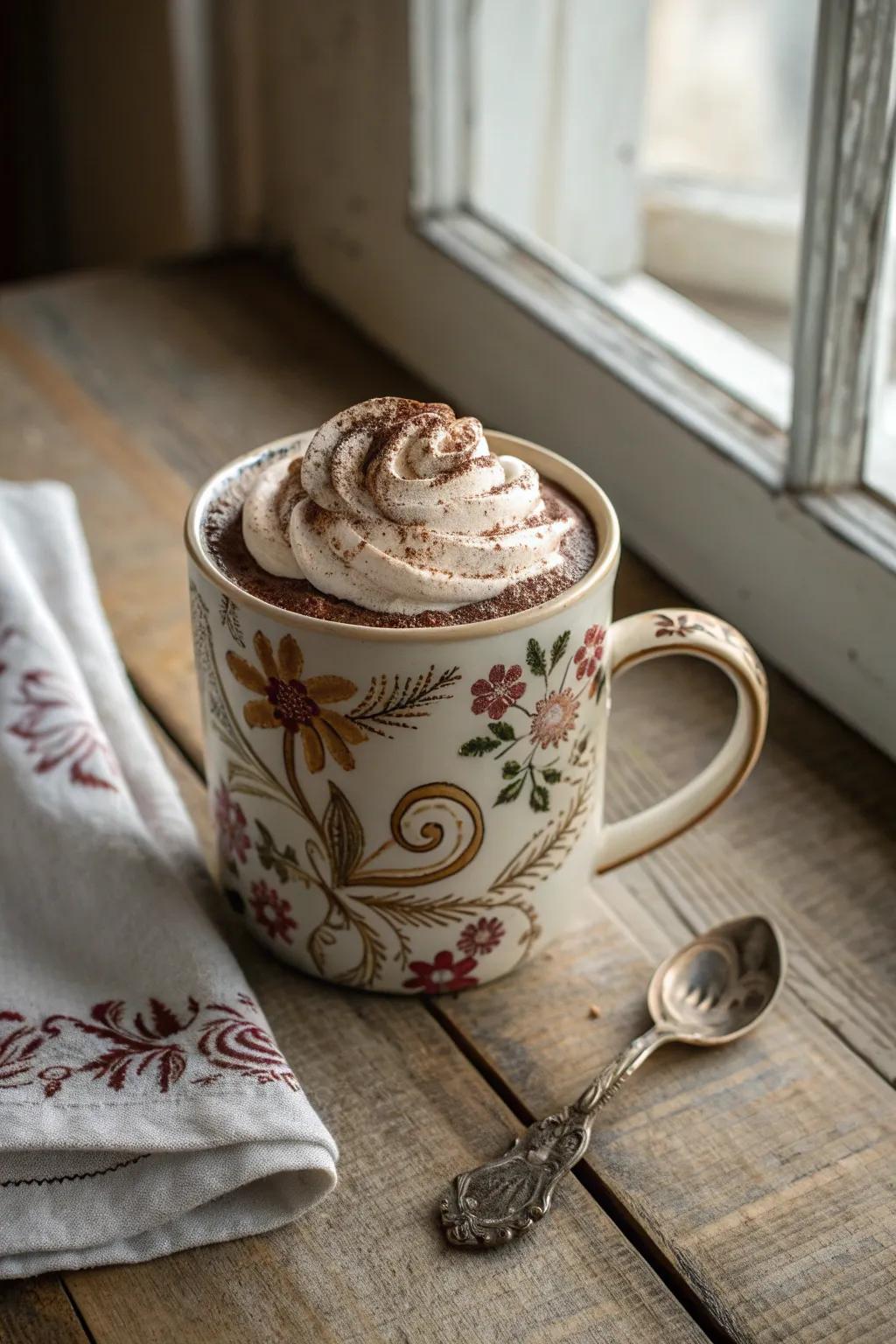 Sip nostalgia with a touch of elegance in every hot chocolate moment.