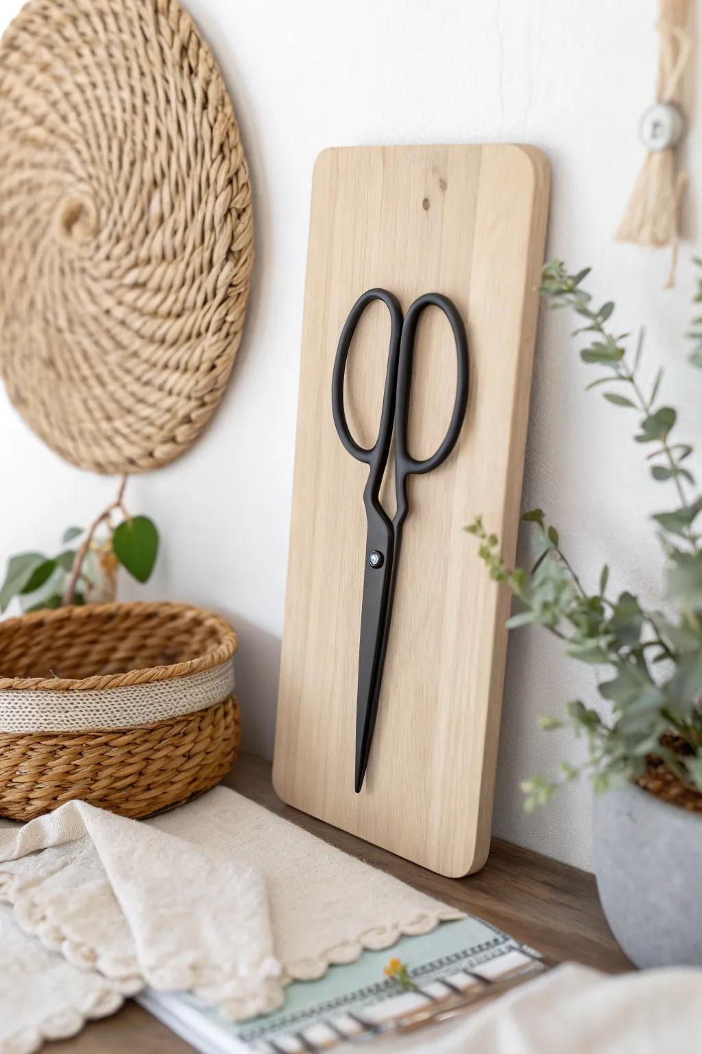 Effortlessly chic: Organize your workspace with this minimalist magnetic storage solution.