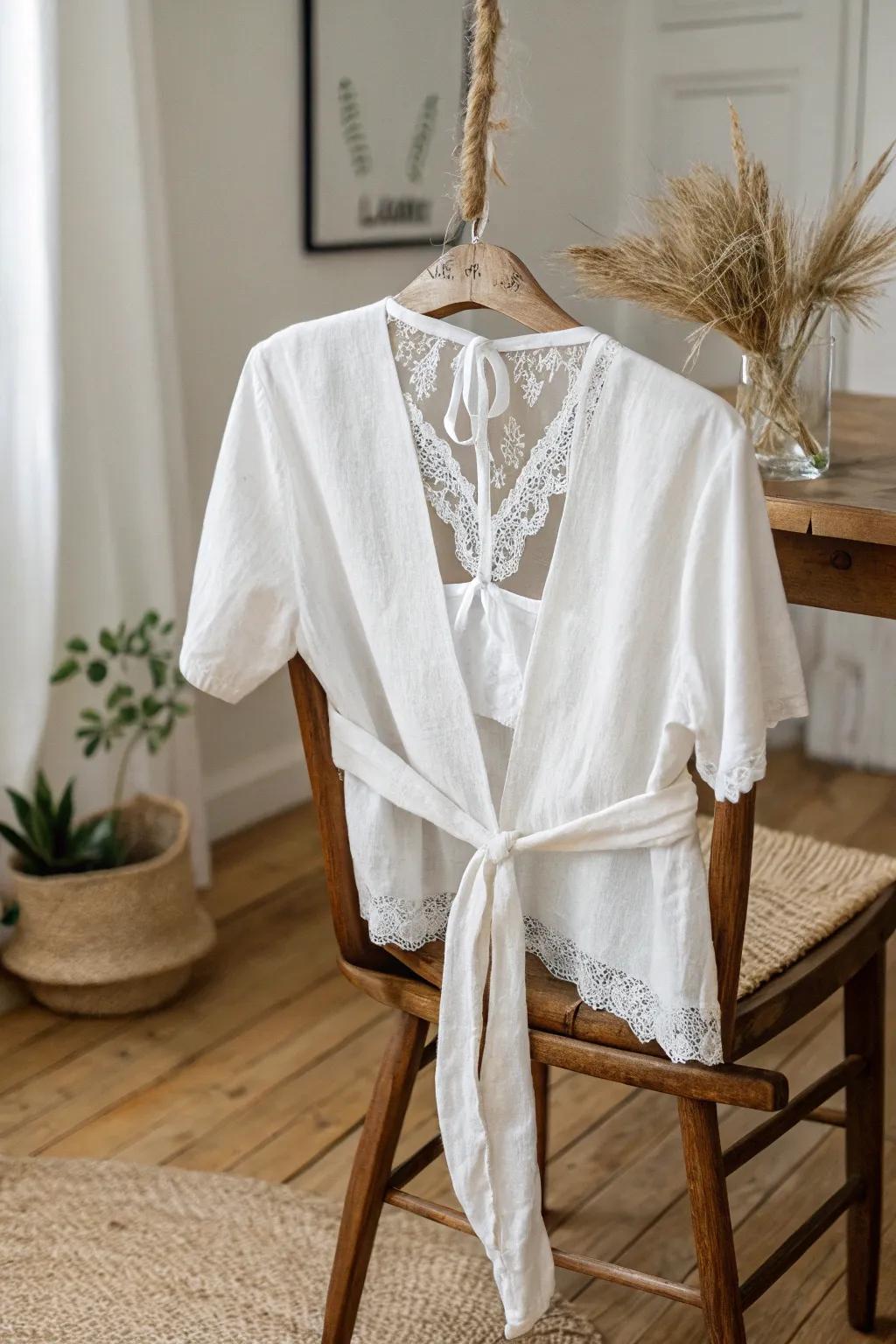 Stay chic and cool with the effortless elegance of an open-back tuck. Perfect for those breezy summer vibes!