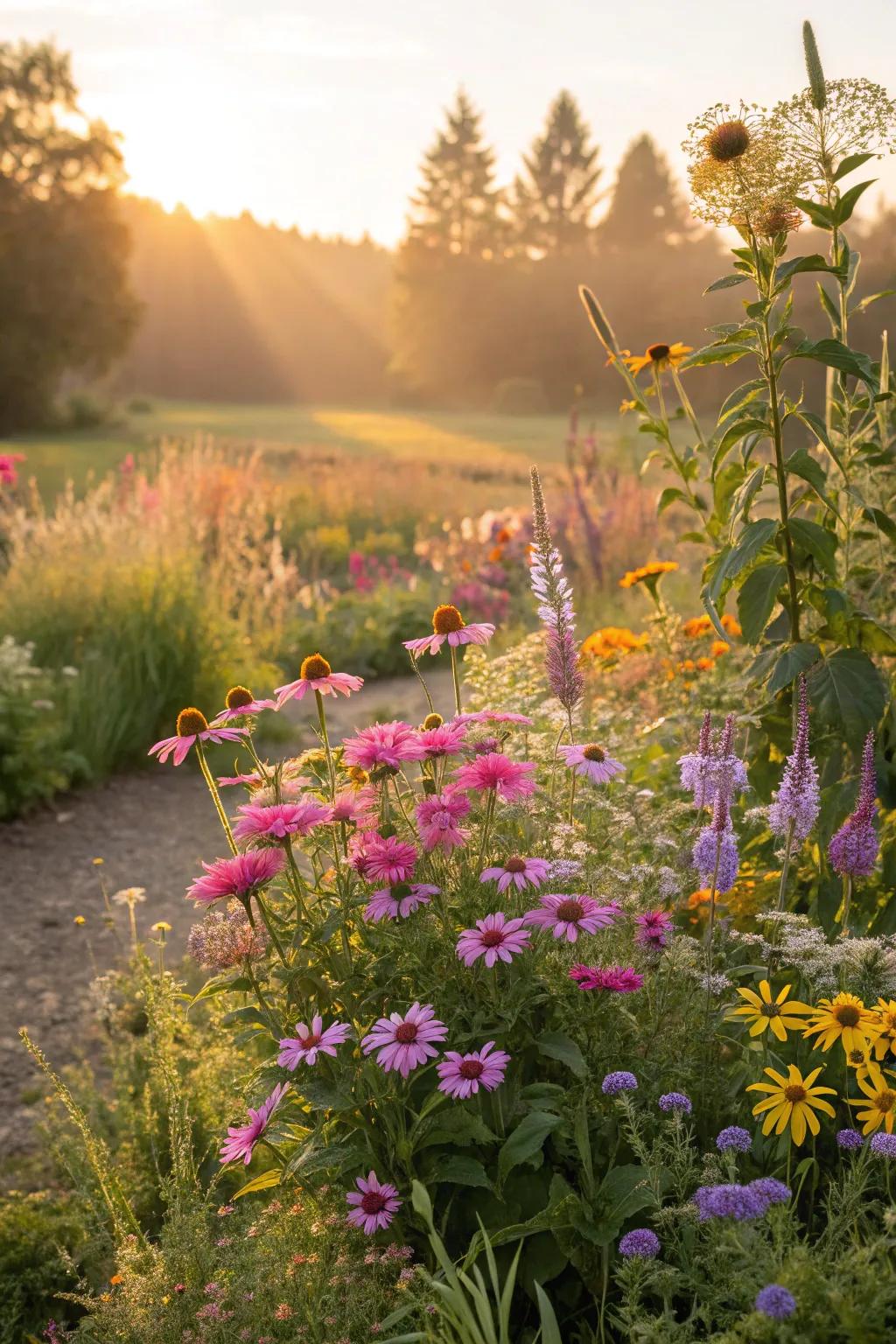 Carefree wildflower arrangements capturing the beauty of the season.