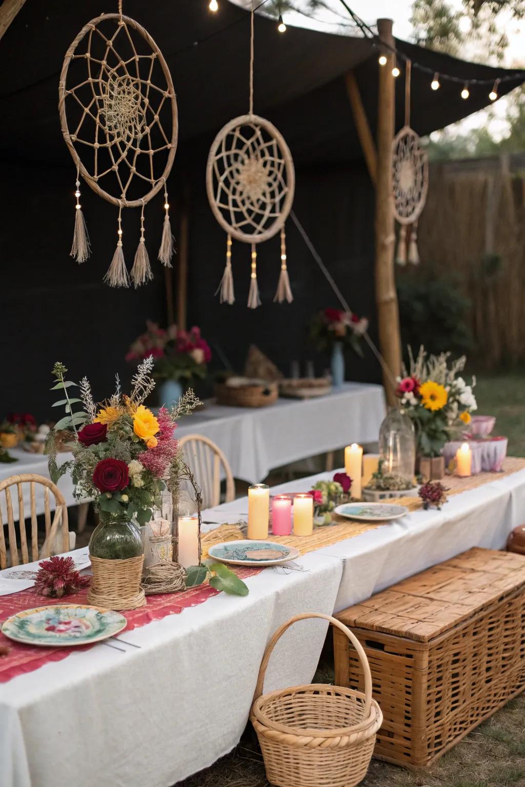 Dreamcatchers add a whimsical boho touch to your decor.