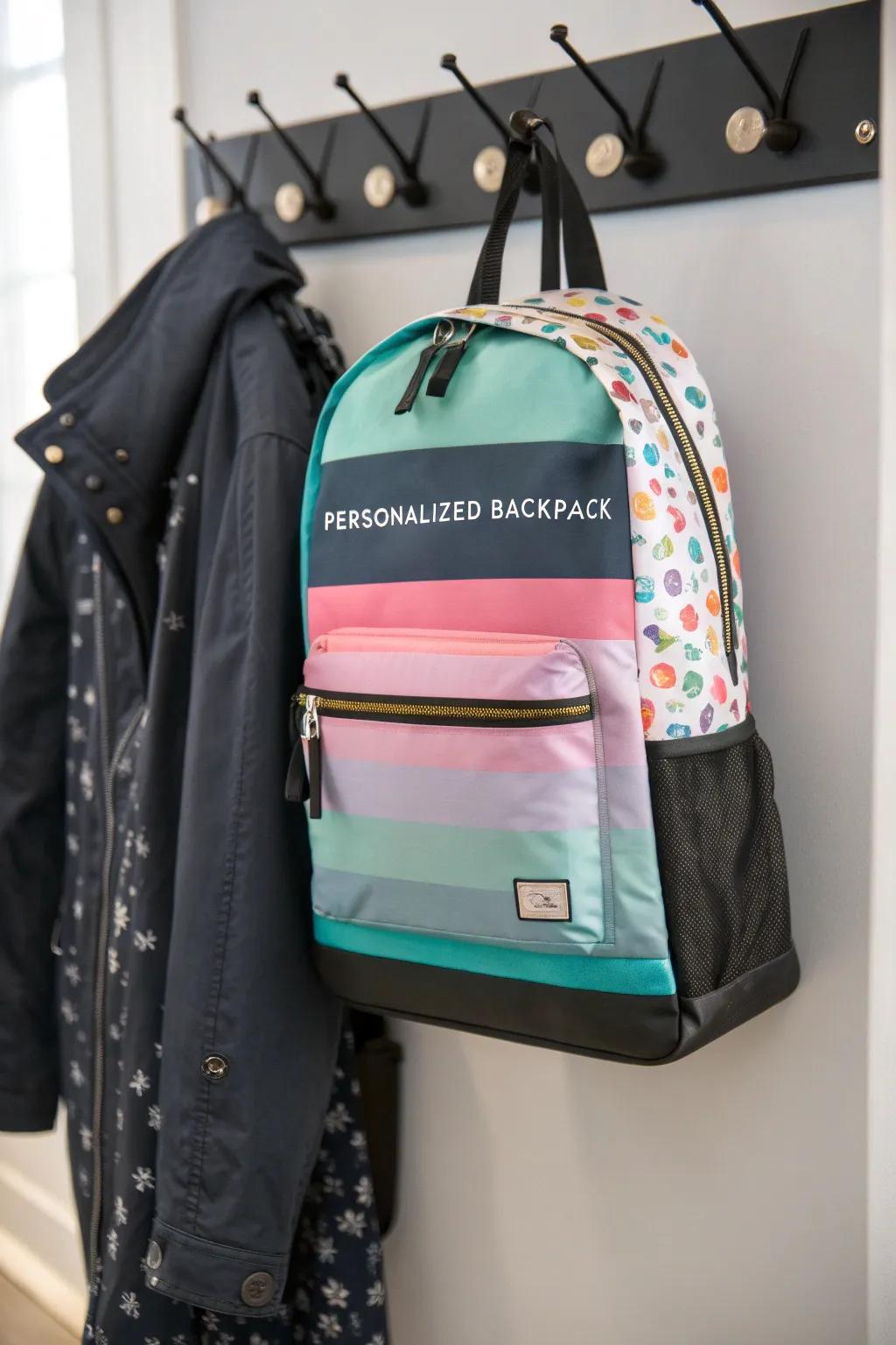 Combine style and practicality with a personalized backpack.