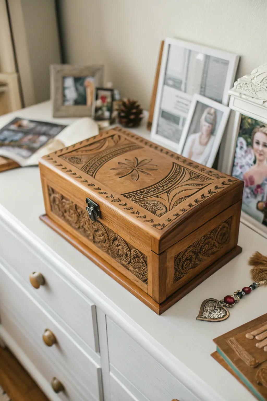 A keepsake box for treasured memories.