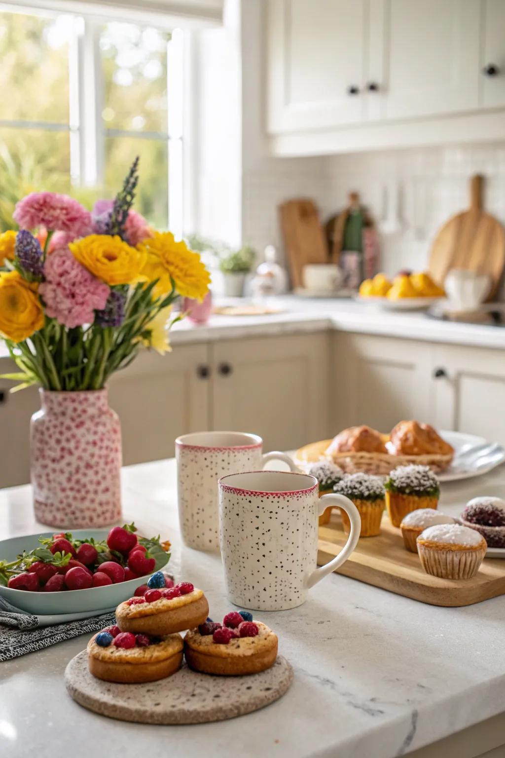 Couple's mugs make every morning special.