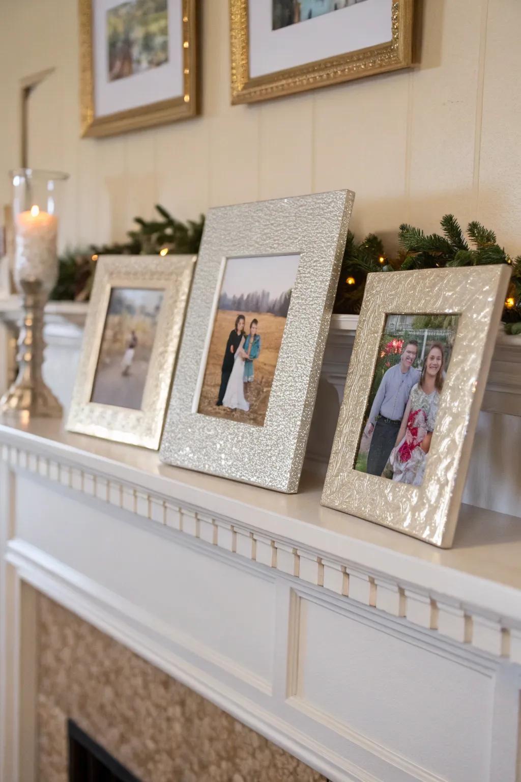 Enhance your decor with elegant frames made from aluminum foil.