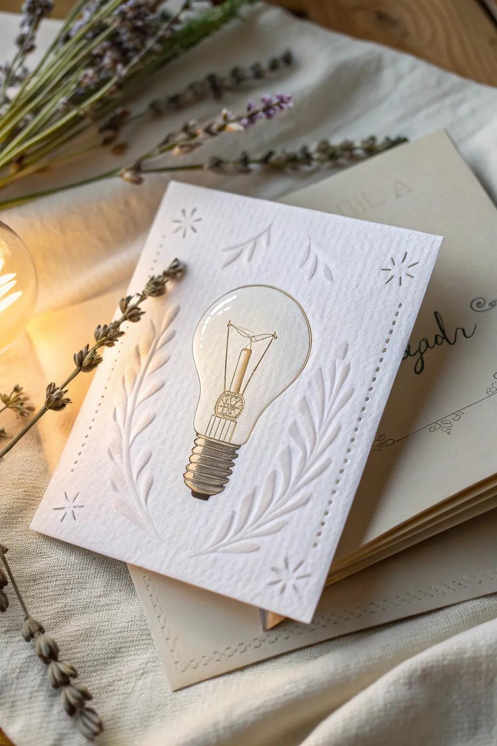 Illuminate their day with a card that's a bright idea in itself! ✨💡 #CraftedWithLove