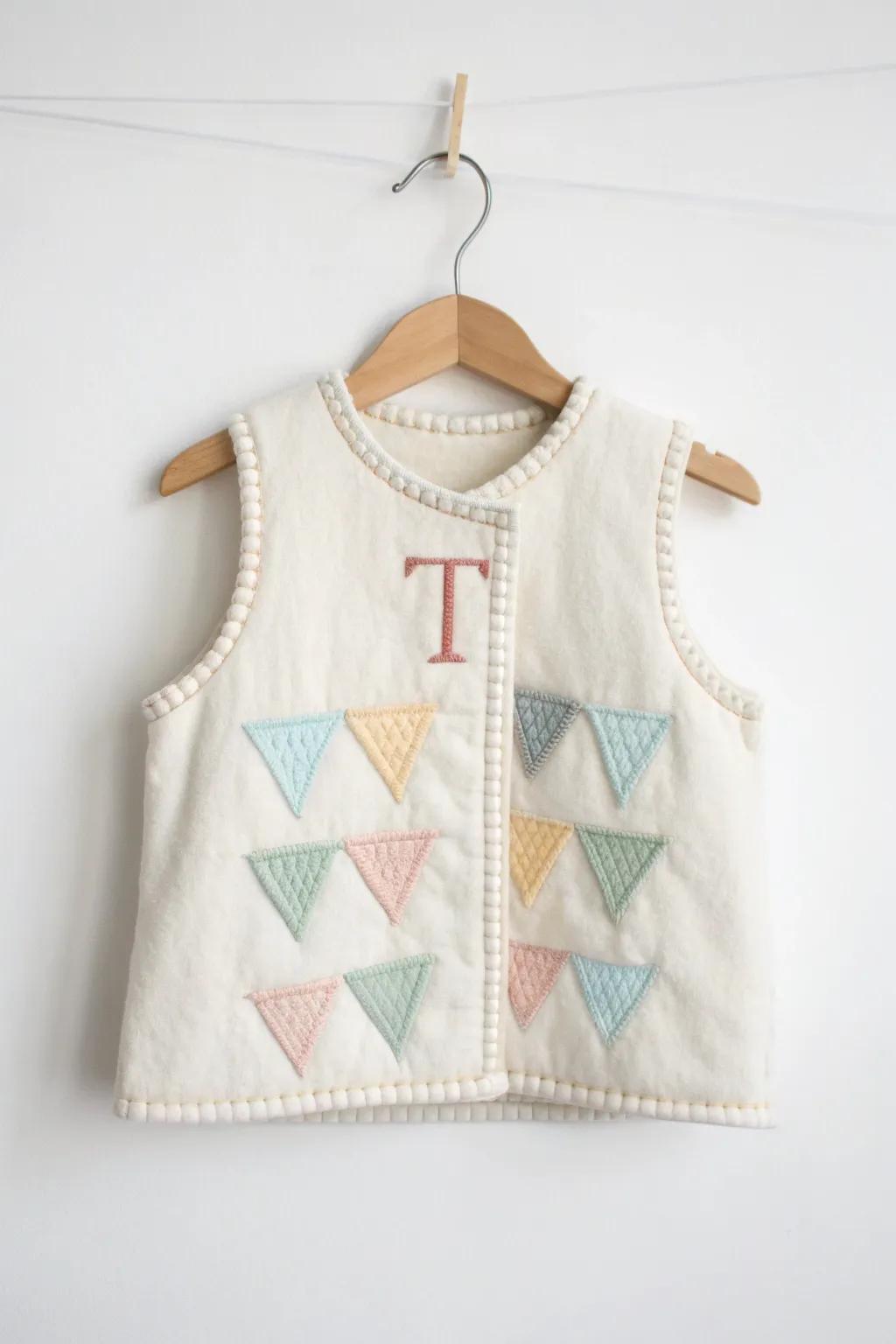 Pattern Play: Unleash Creativity with Letter-Inspired Vests!
