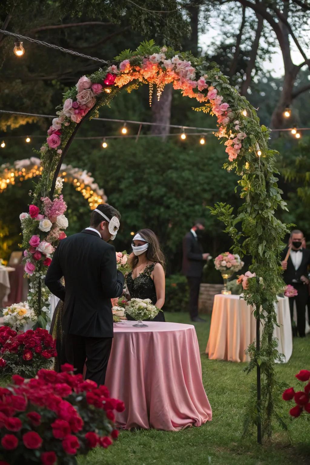 Celebrate the beauty of nature with a garden-themed masquerade.