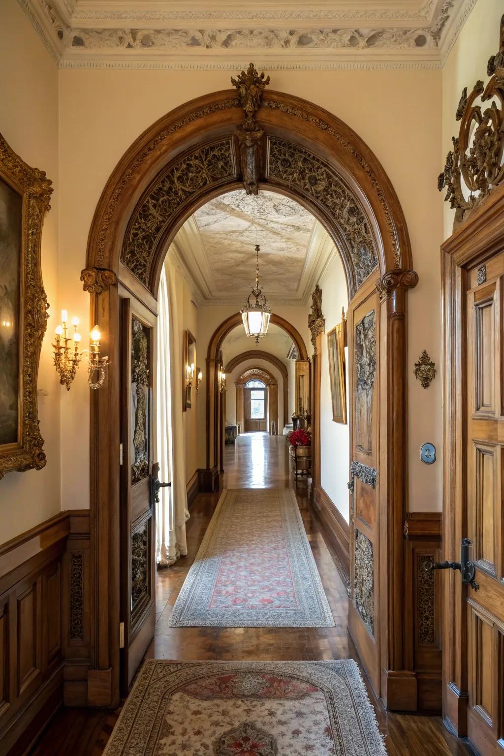 Arched doorways add timeless elegance