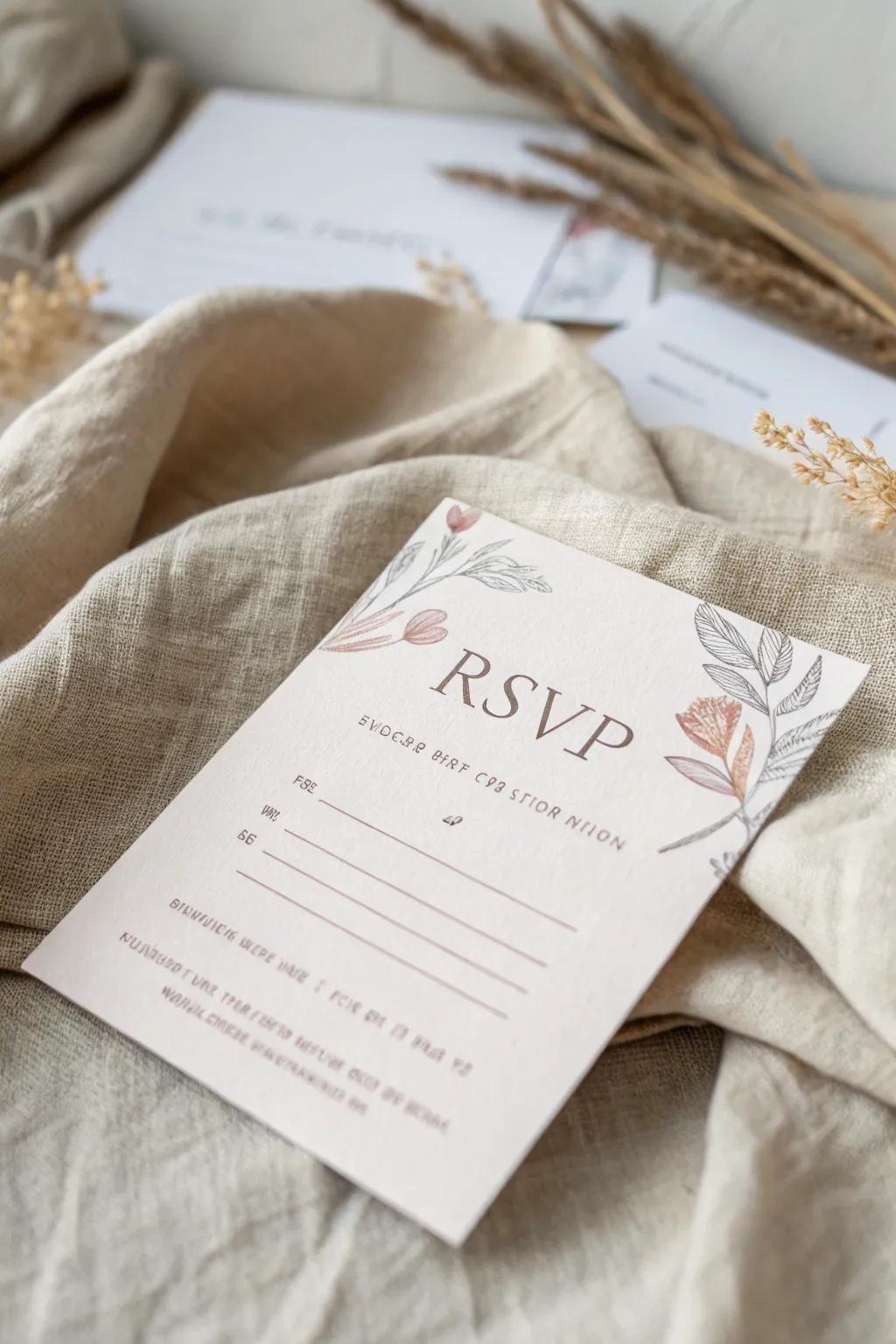 Embrace the beauty of simplicity with a minimalist chic Mother's Day invitation.