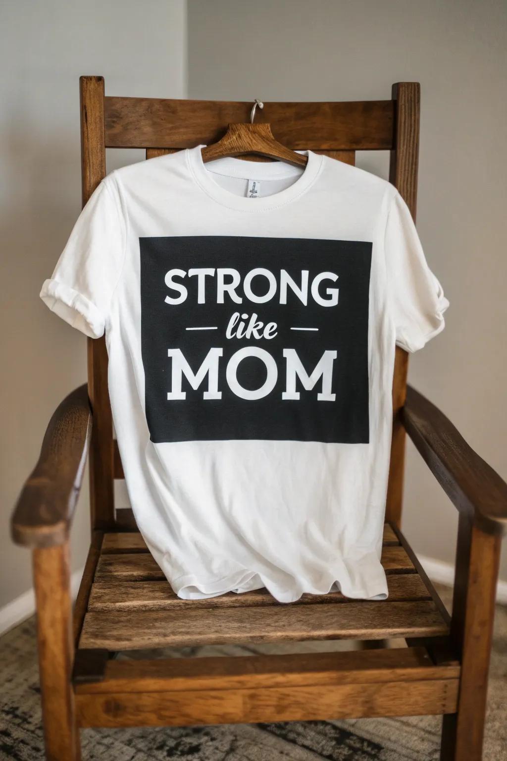 An empowering shirt that celebrates her strength.