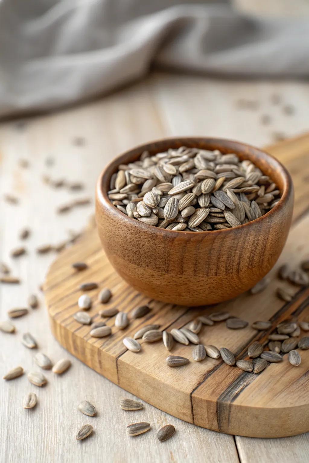 Embrace the harvest season with a touch of simplicity and natural beauty. 🍂🌻 #SunflowerSeeds #MinimalistBeauty