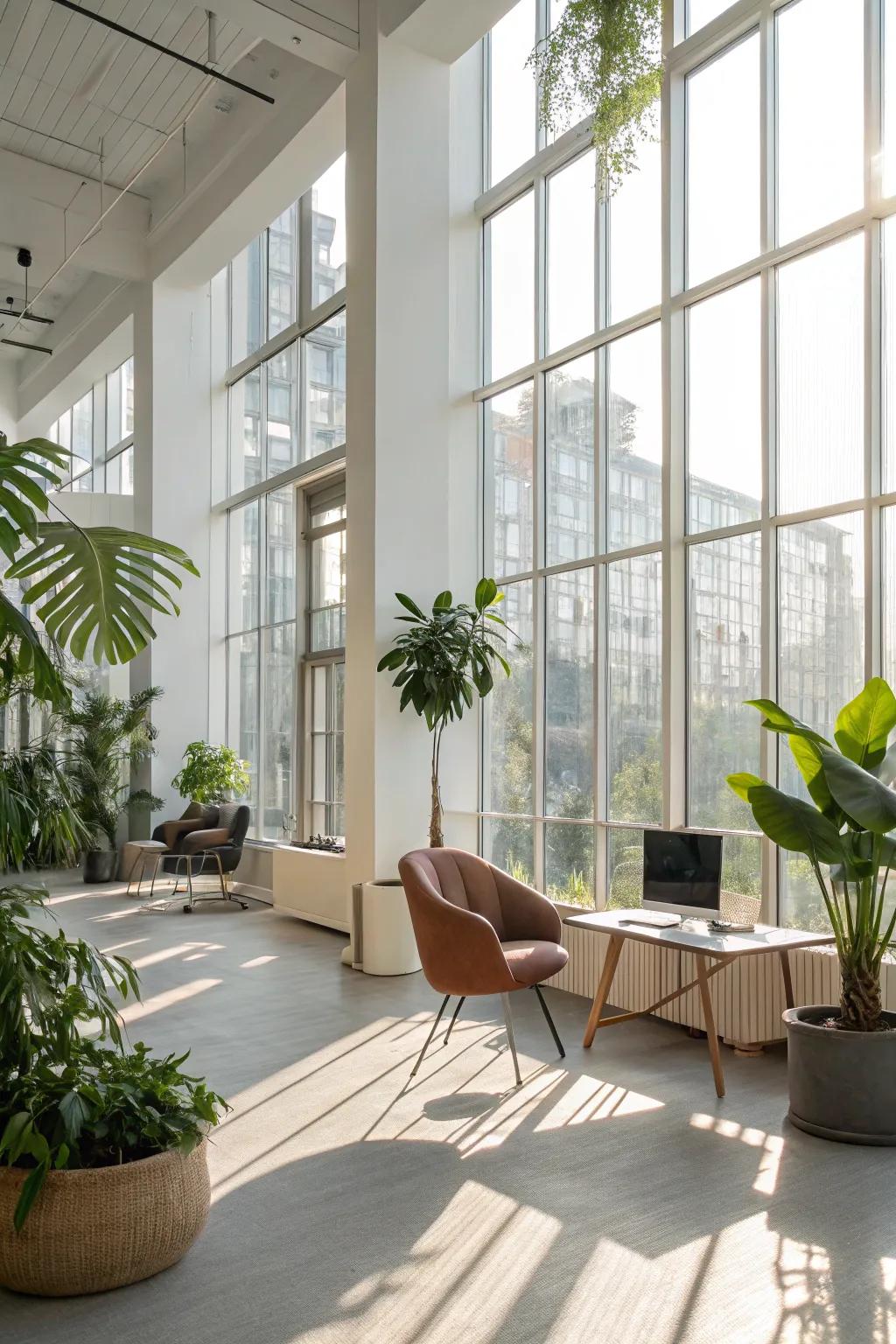 Natural light can transform the energy of your workspace.