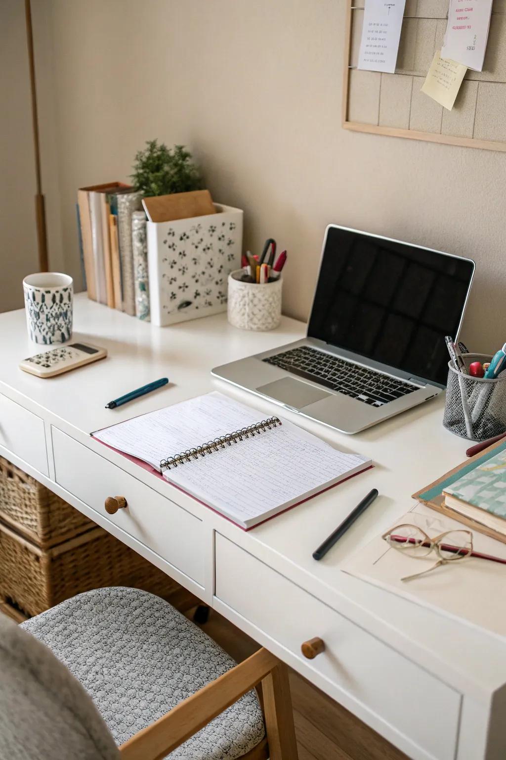 Regular decluttering keeps your workspace fresh and focused.