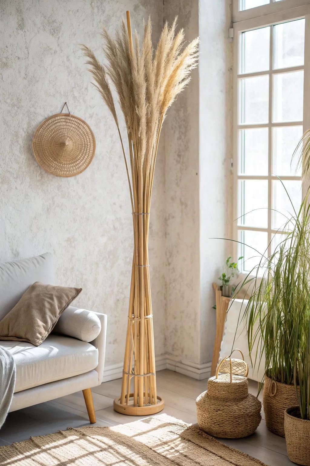 Embrace simplicity and sustainability with an eco-friendly reed pole for your plants.