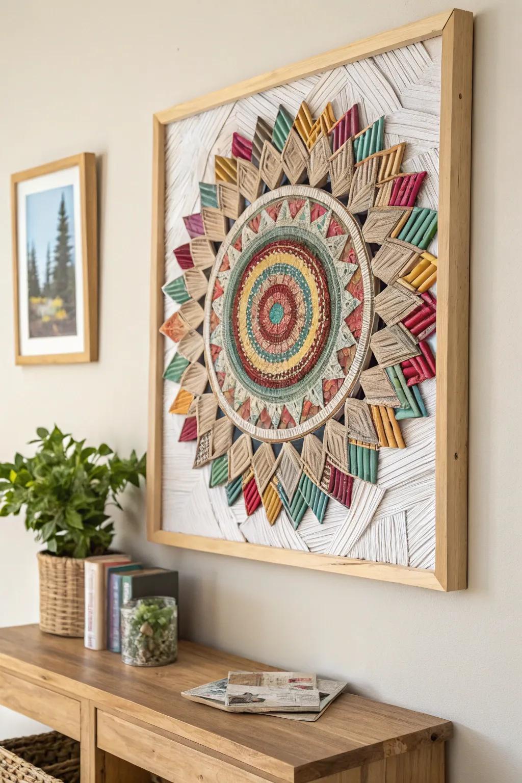 Transform old magazines into stunning wall art—where vibrant colors meet minimalist elegance.