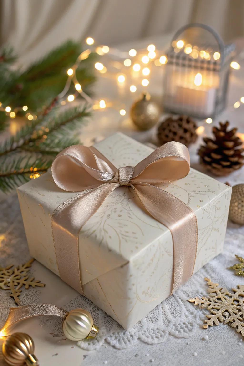 Wrap gifts with ribbons for an eco-friendly and elegant presentation.