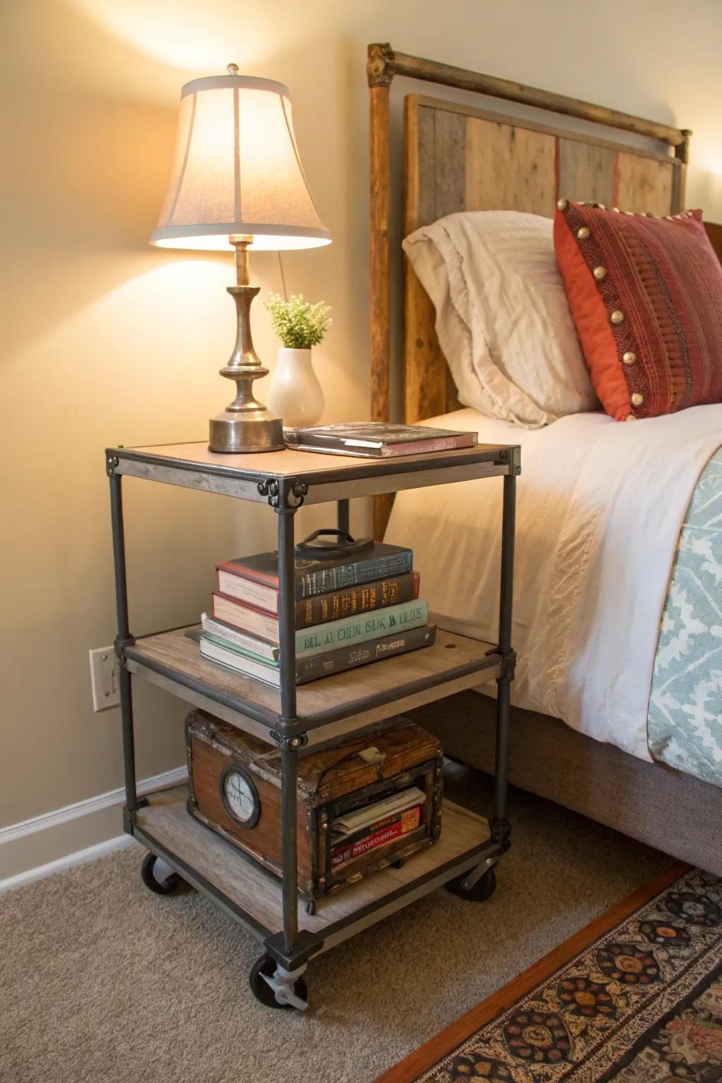 A stylish alternative to the traditional nightstand.