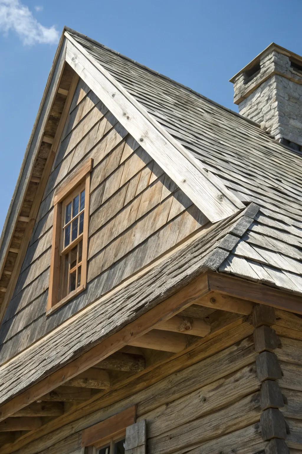Embrace timeless elegance with the charming asymmetry of a saltbox roof.