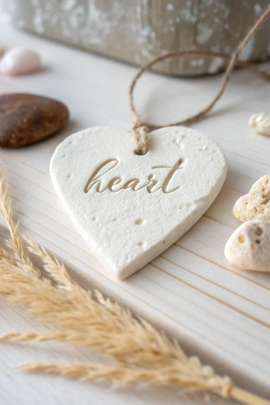 Add a personal, handcrafted touch to your Valentine's gifts with these charming salt dough tags.