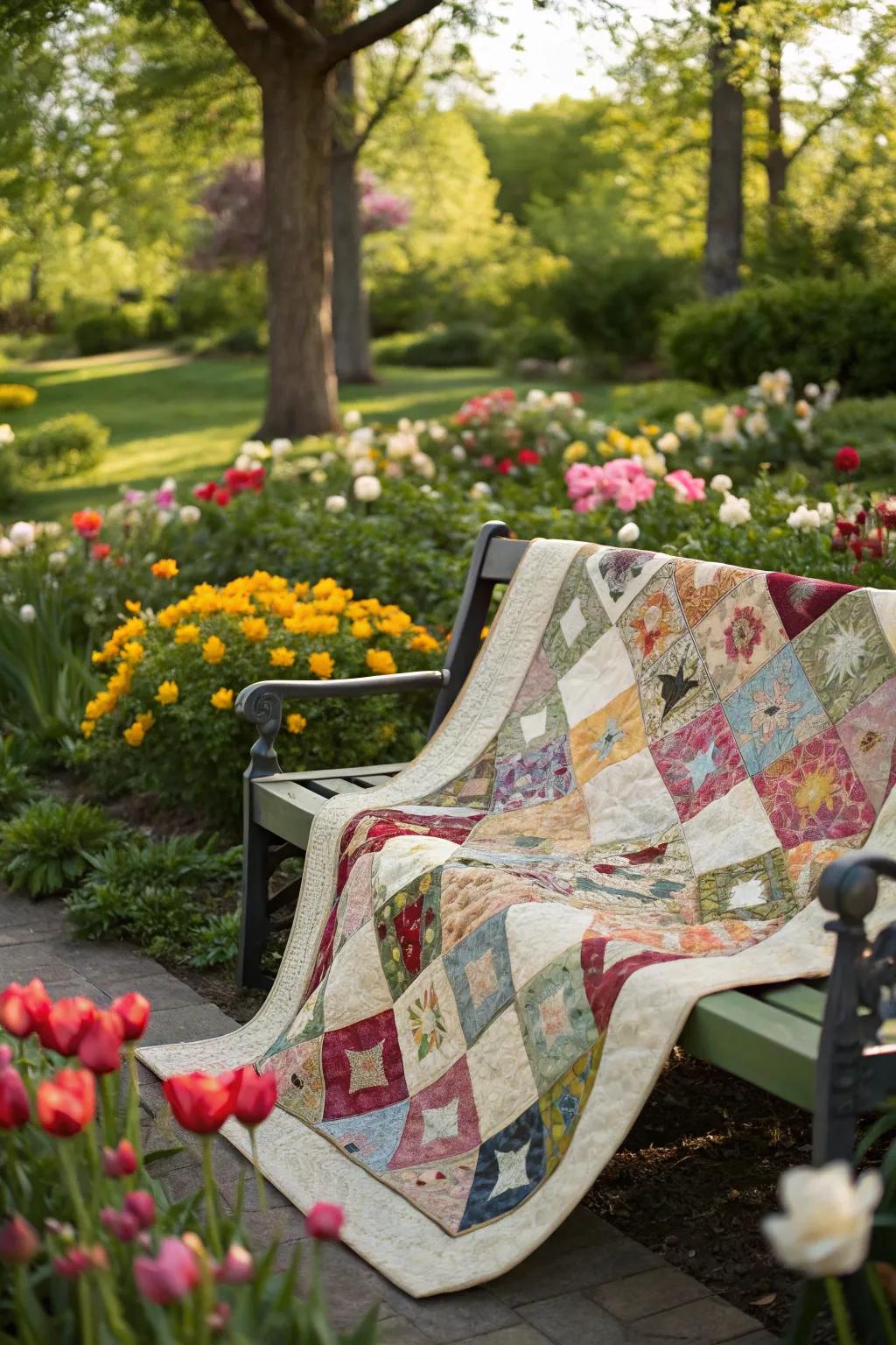 Wildwood Scrap Quilt: A colorful garden of scraps.