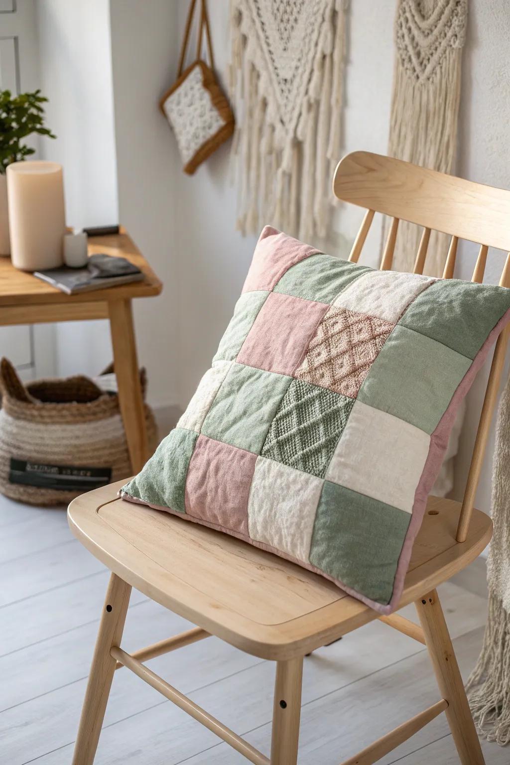 Transform your space with the charm of upcycled patchwork wonders.