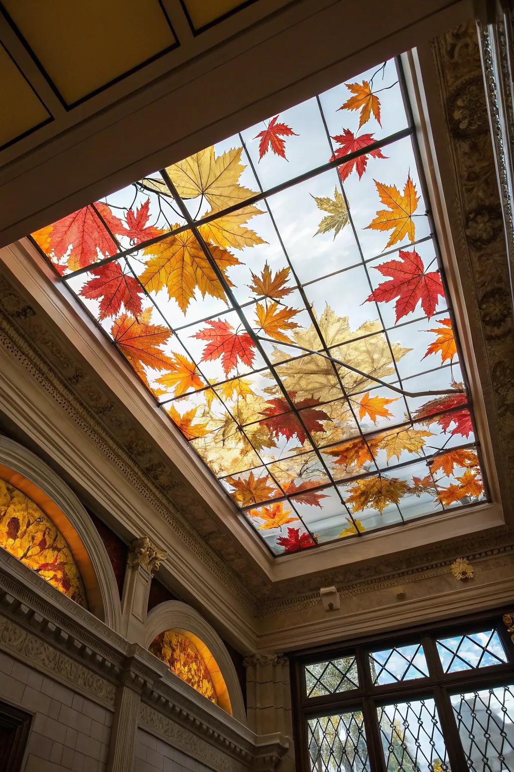 Celebrate the seasons with themed skylight designs.