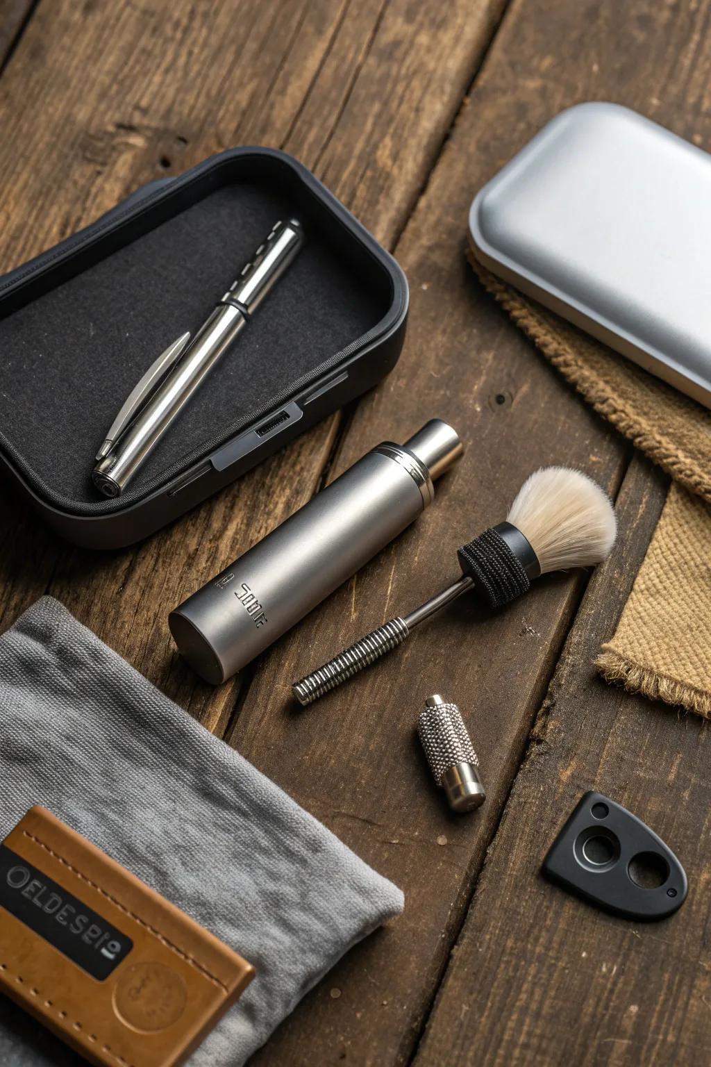 Elevate your earbud game with this sleek cleaning kit – where craftsmanship meets functionality.