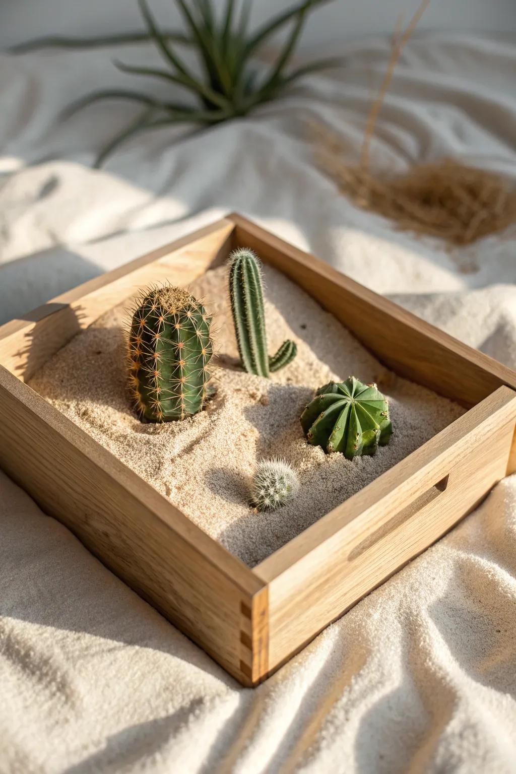 Explore tales of adventure with this Desert Oasis story box — where simplicity meets natural beauty.
