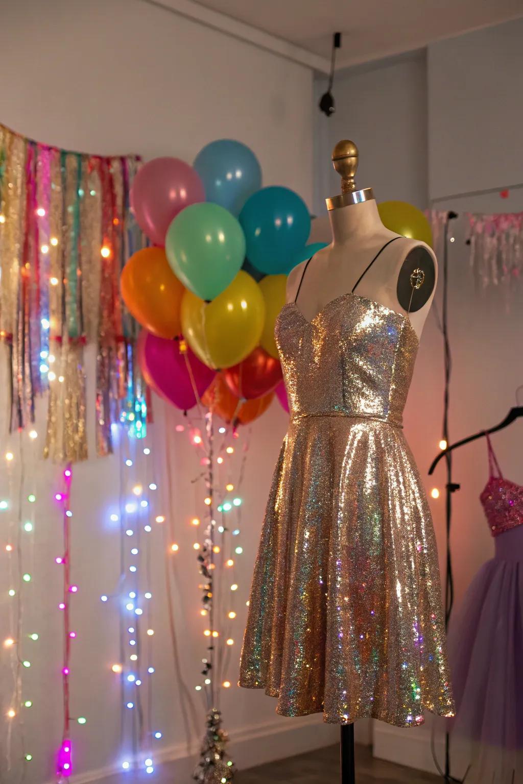 Shimmer and shine with a Taylor Swift Mirrorball-inspired costume.