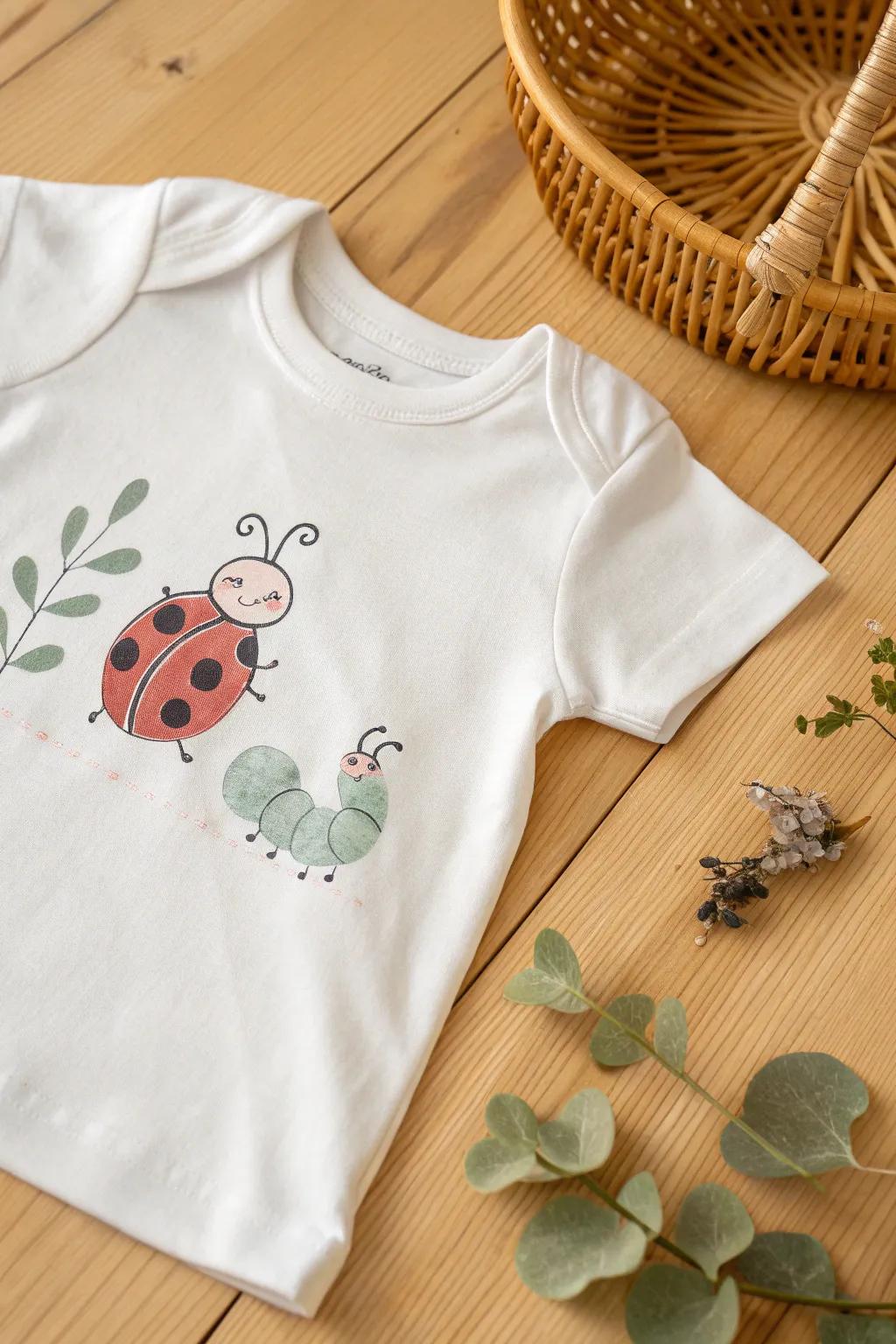 Adorable and minimalist bug designs bring a touch of nature to your toddler's wardrobe.
