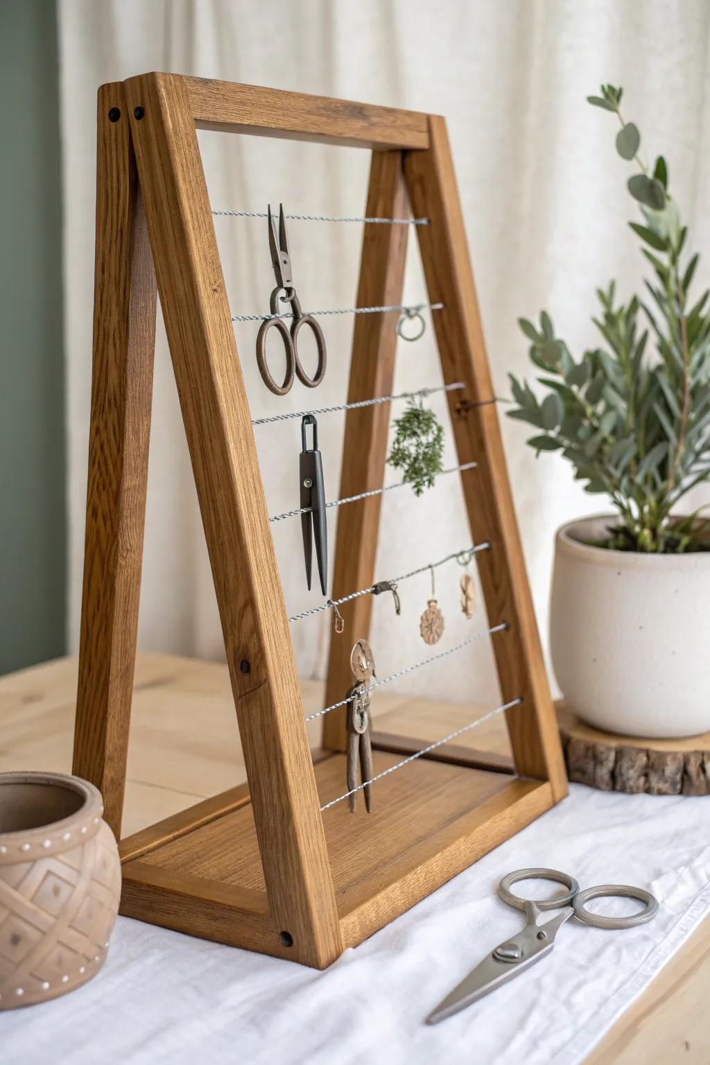 Effortlessly organized: Elevate your tufting game with stylish magnetic holders.