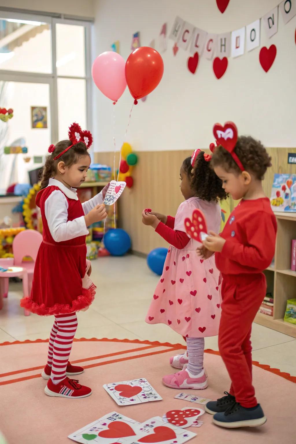 Valentine's dress-up fun for imaginative play.