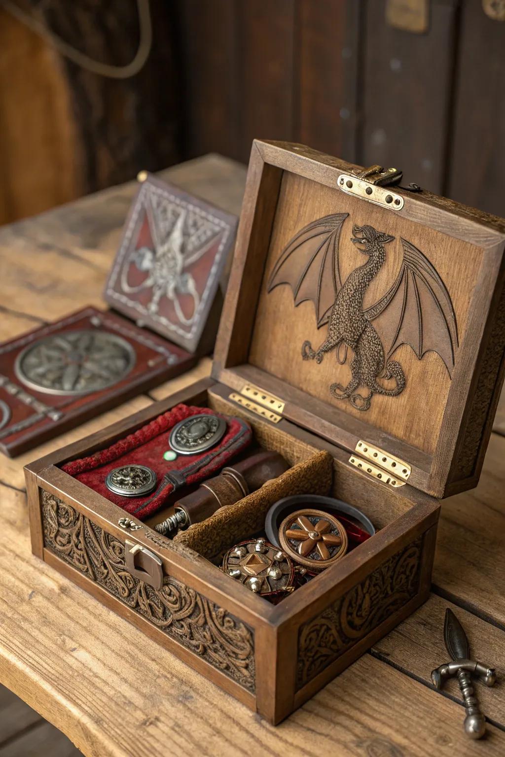 Unleash your inner Viking with this exquisite dragon taming kit. Dive into the myths with impeccable craftsmanship.