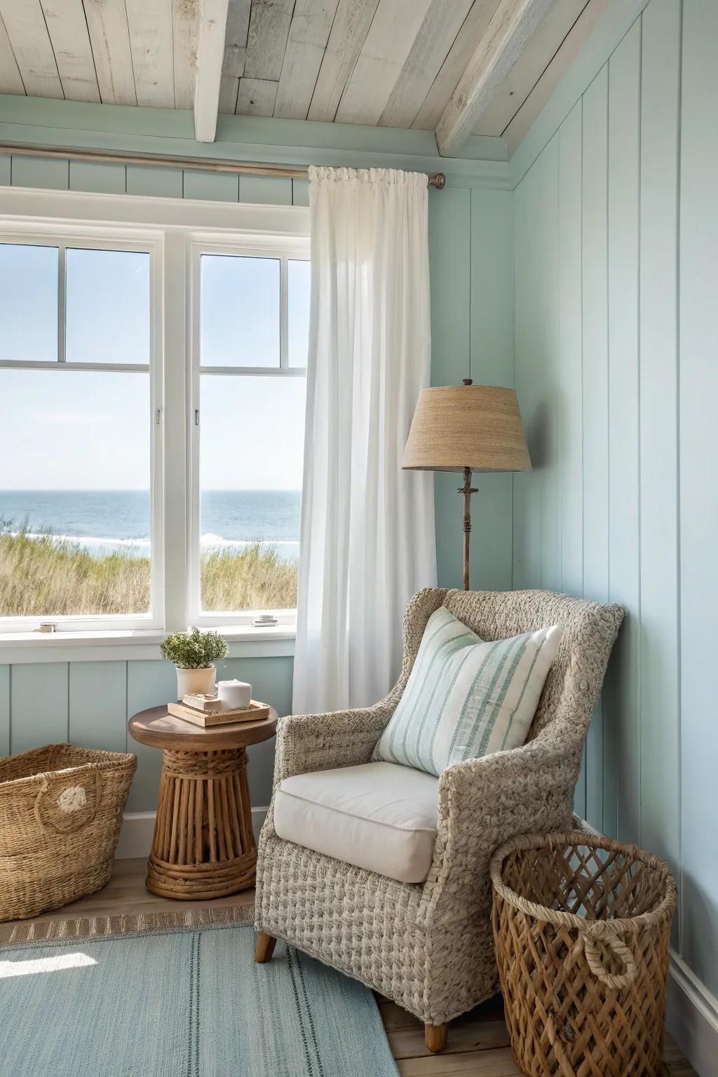 A coastal breeze nook brings the serenity of the sea into your home.